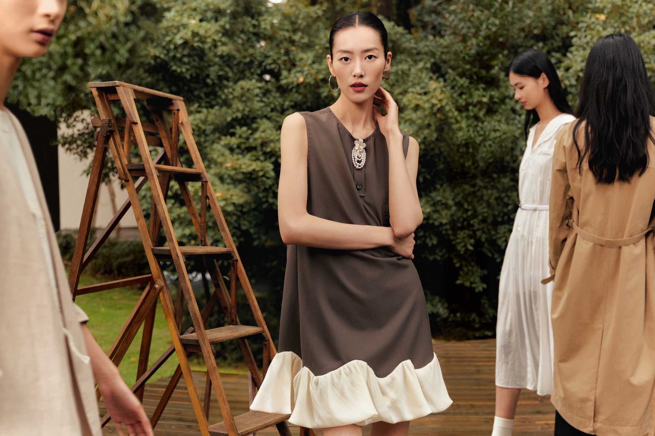 DAZZLE summer campaign in a garden setting
